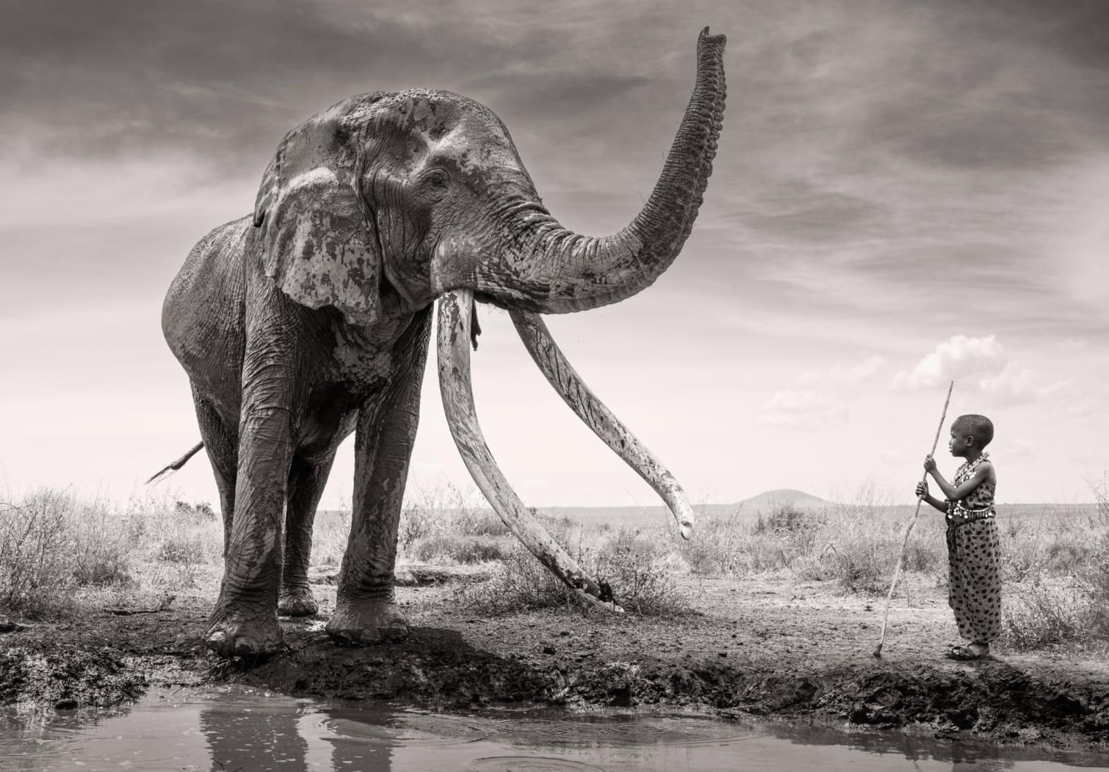James Lewin - Le garçon et le Gentle Giants, 2025, imprimé d
après