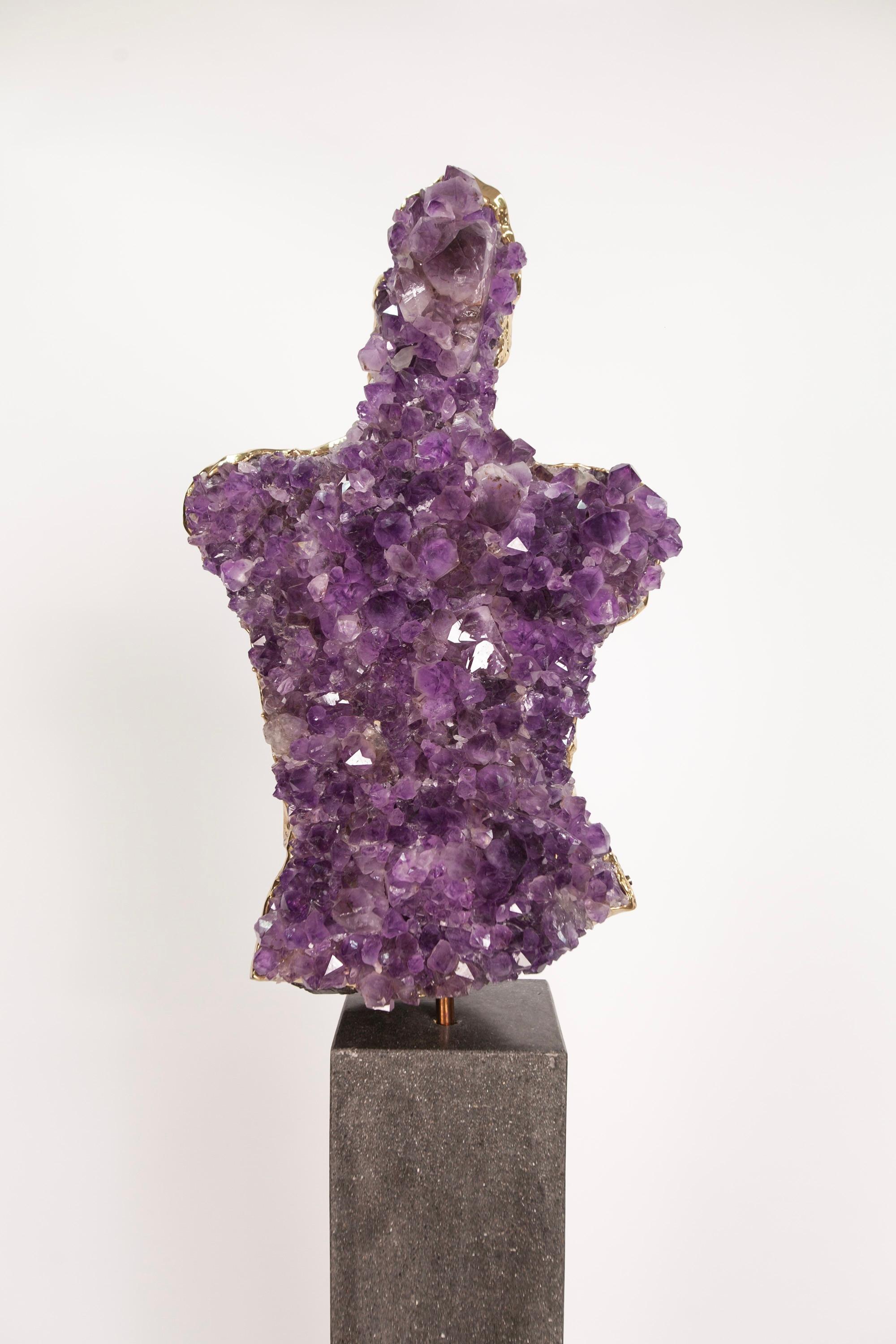 ÉTAT LIMINAL  cristals d'améthyste, sculpture en vente 7