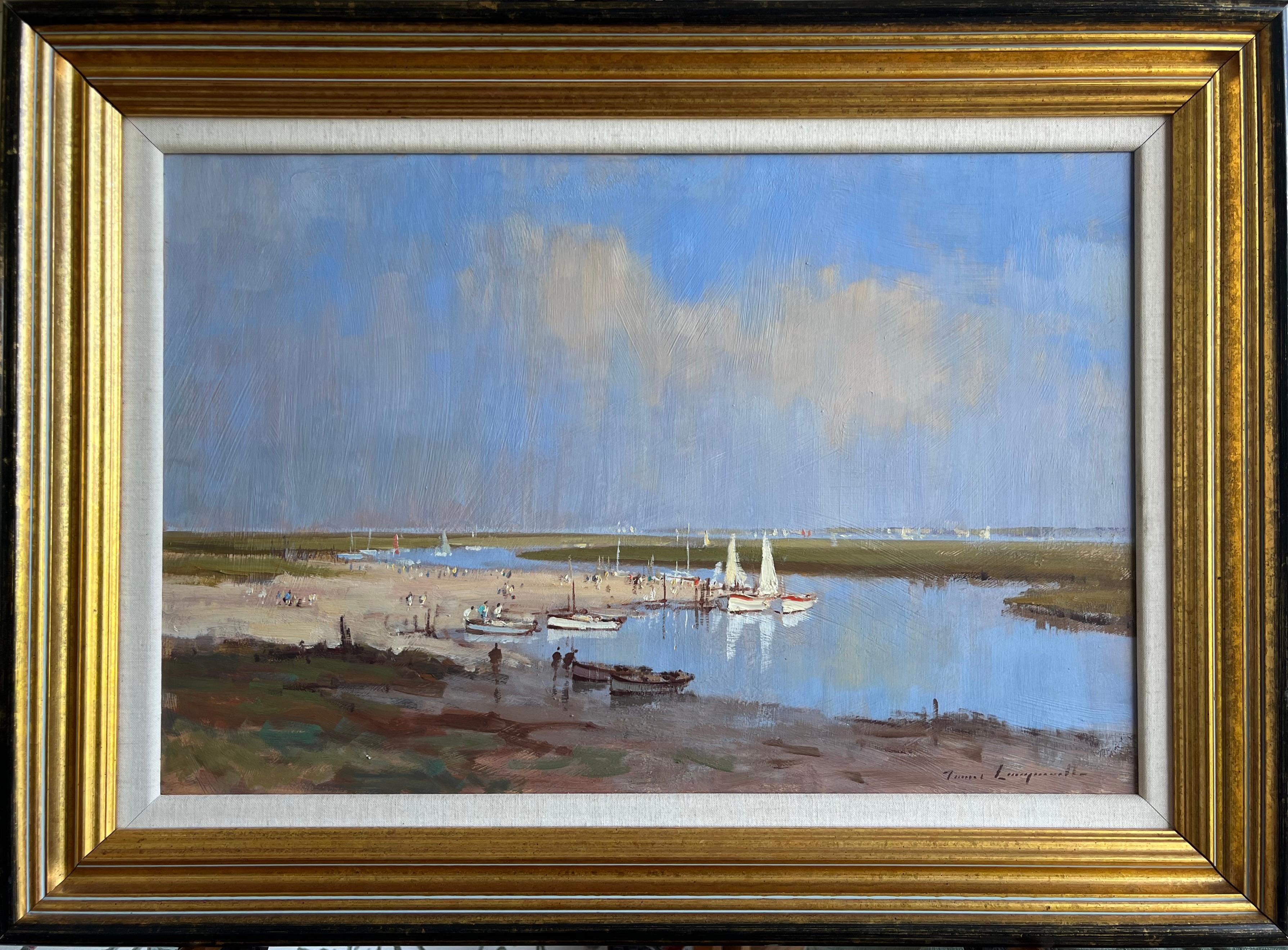James Longueville, British Impressionismus, Morston, North Norfolk, Ölgemälde