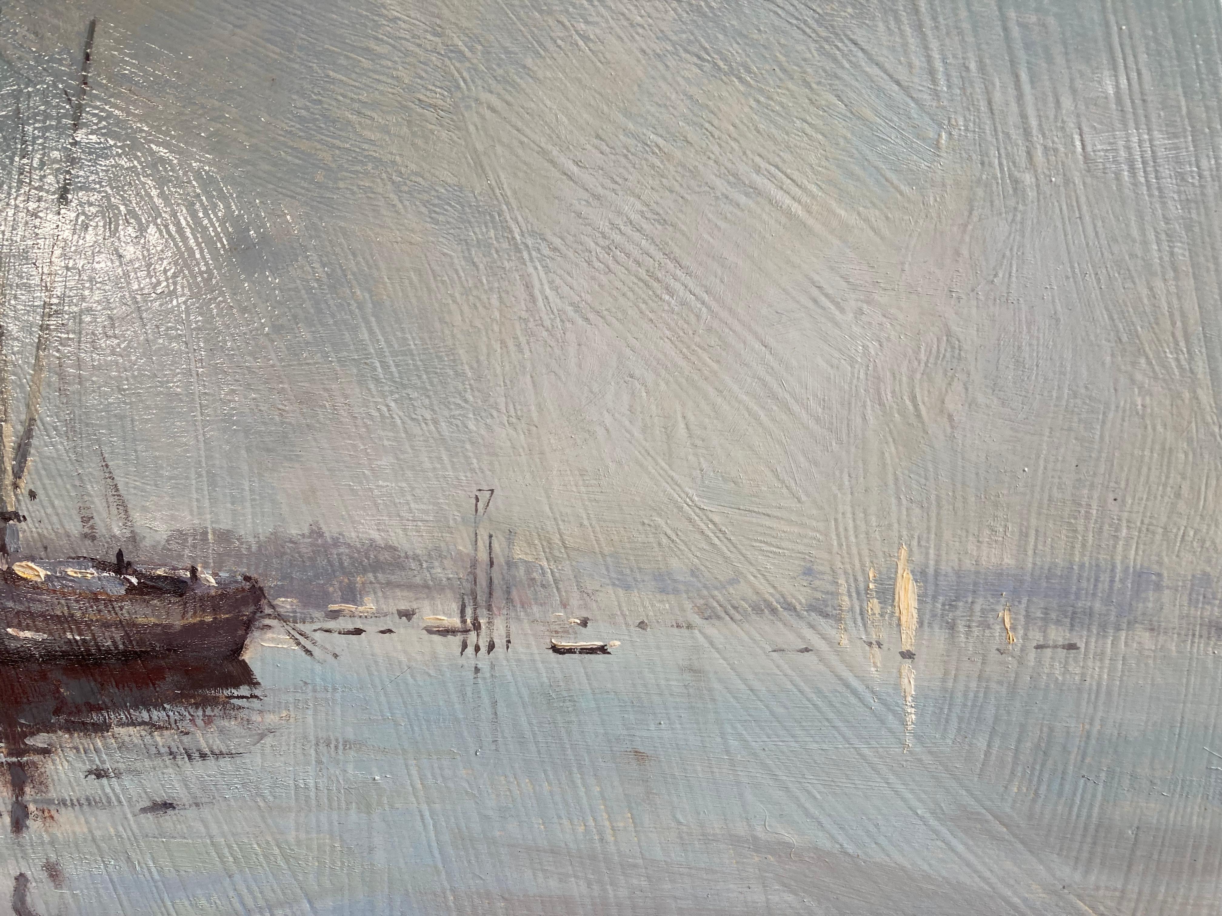 James Longueville, River Orwell with sailing boats For Sale 10