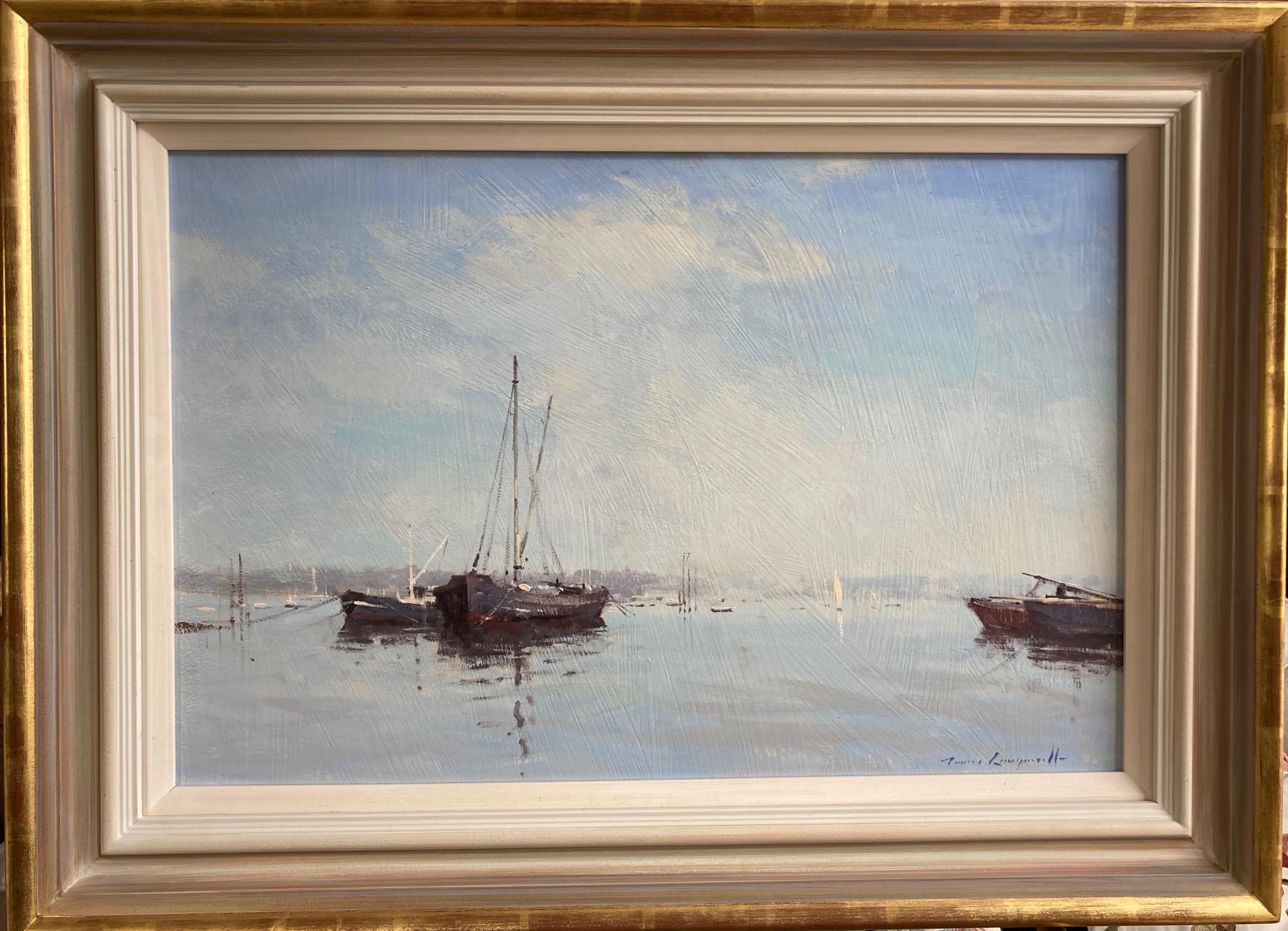 James Longueville, River Orwell with sailing boats