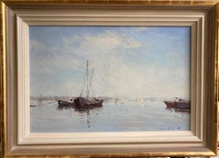 James Longueville, River Orwell with sailing boats
