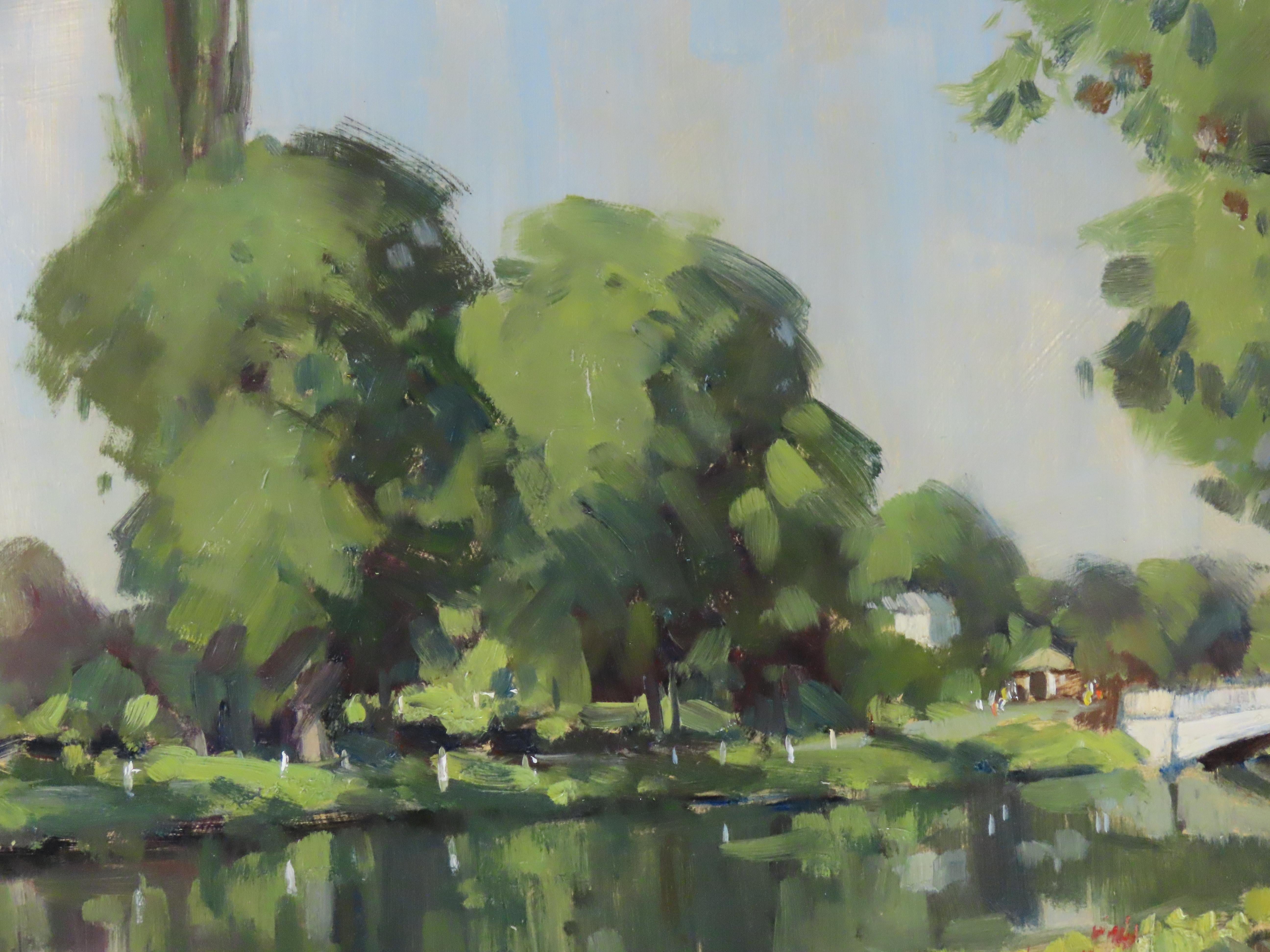 JAMES LONGUEVILLE,
Geboren 1942, wurde nach einer Karriere in der Fleet Street mit 30 Jahren Profi. Er stellte an der Royal Academy und dem Institute Birmingham aus und ist Mitglied der Pastel Society und der Royal Birmingham Society of