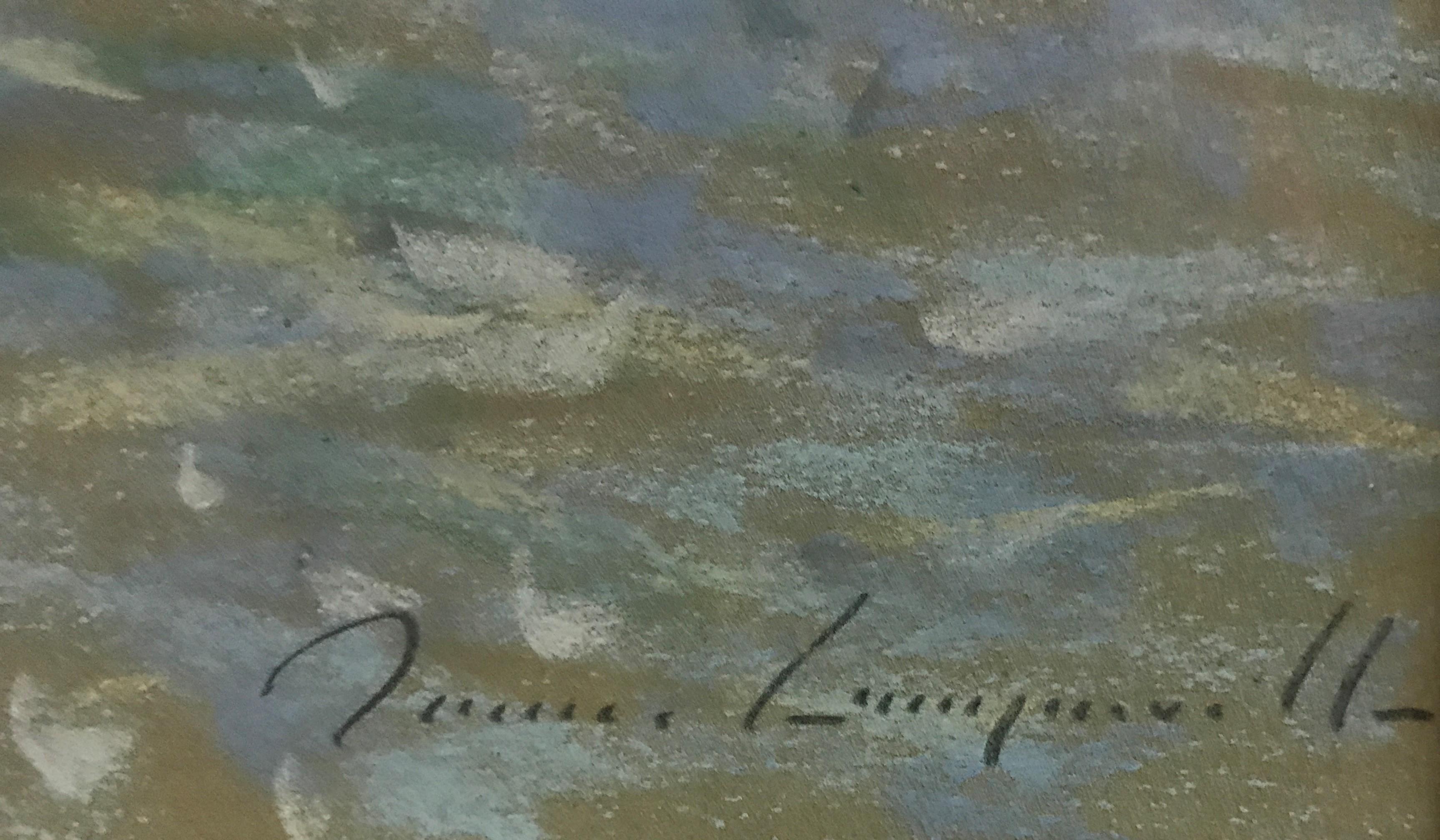 Questo quadro originale a olio su tela, intitolato 