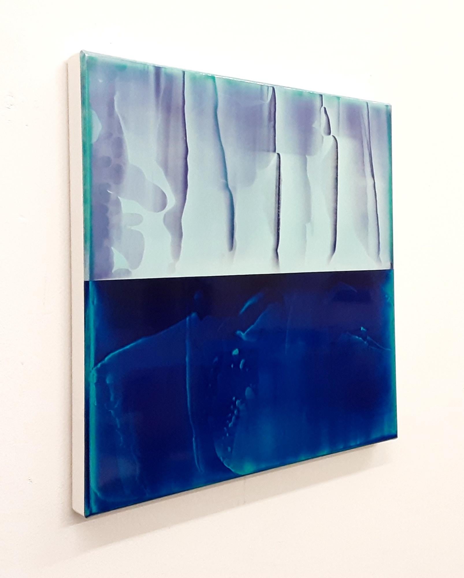 Kontrapuntal (1/19) von James Lumsden - Abstraktes Farbgemälde, Blau, Violett im Angebot 3