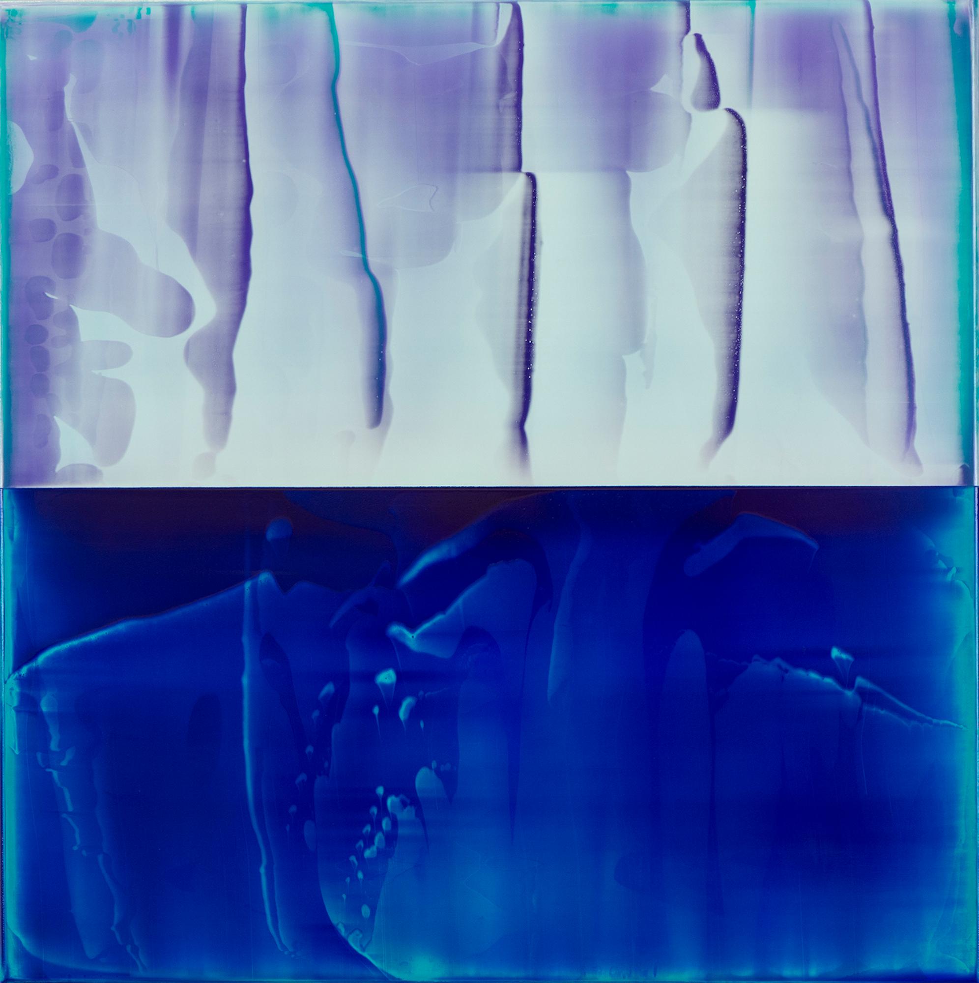 Contrapuntal (1/19) by James Lumsden - Abstract painting, Blue