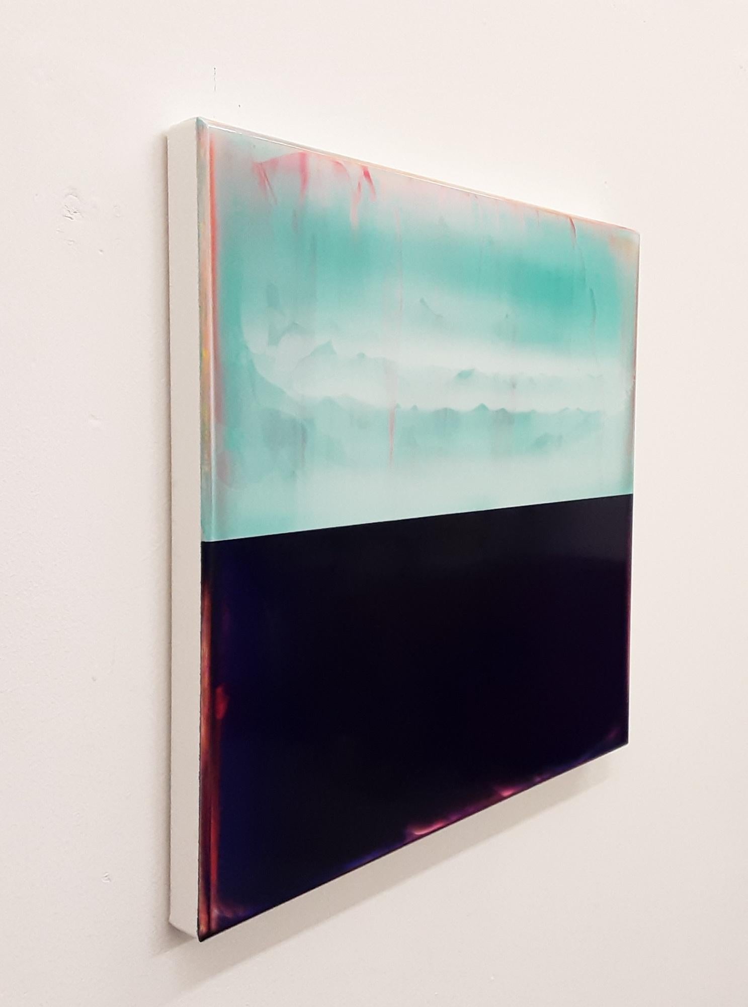Kontrapuntal (2/19) von James Lumsden - Abstraktes Gemälde, Blautöne, Horizont im Angebot 3