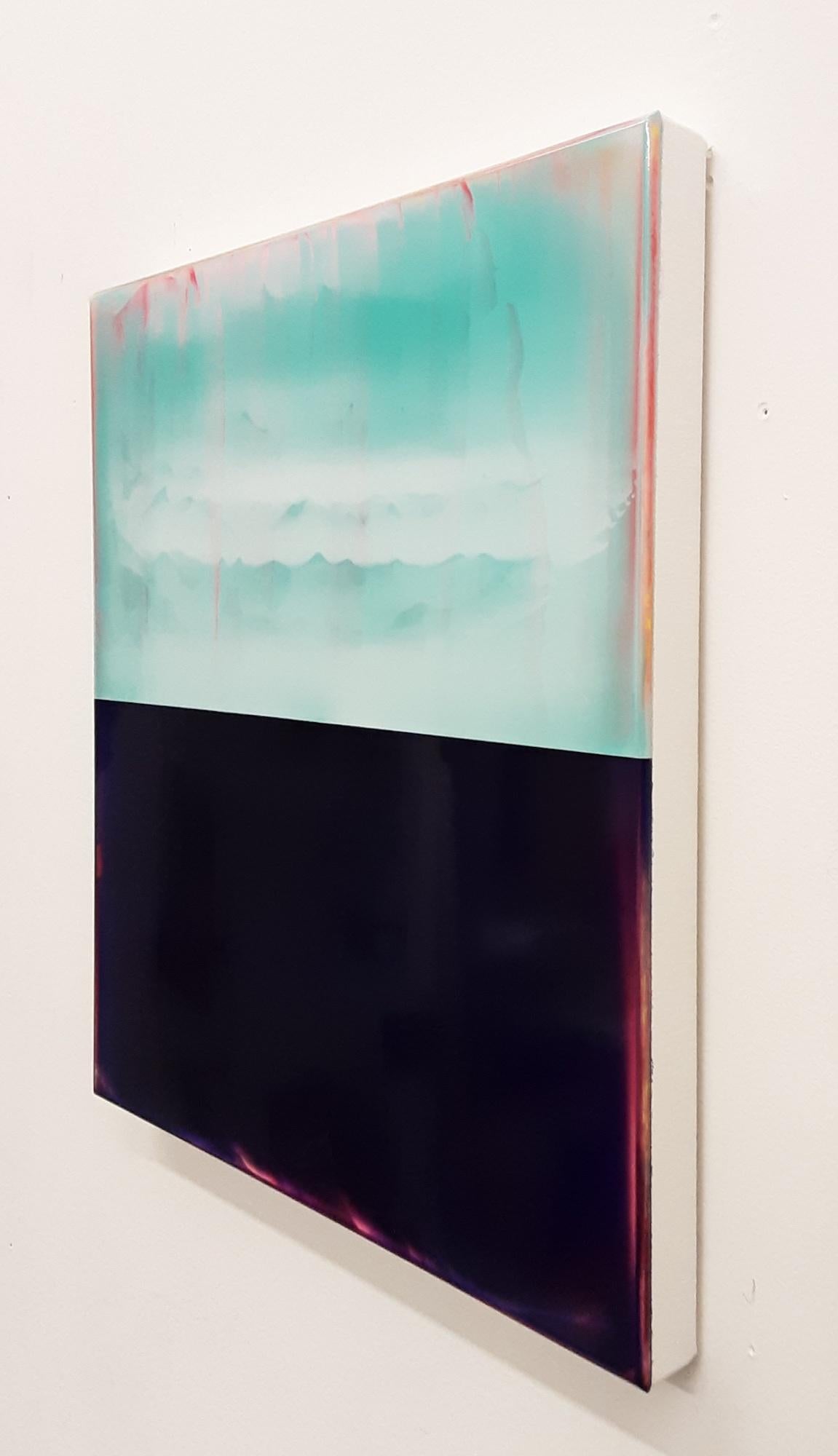 Kontrapuntal (2/19) von James Lumsden - Abstraktes Gemälde, Blautöne, Horizont im Angebot 4