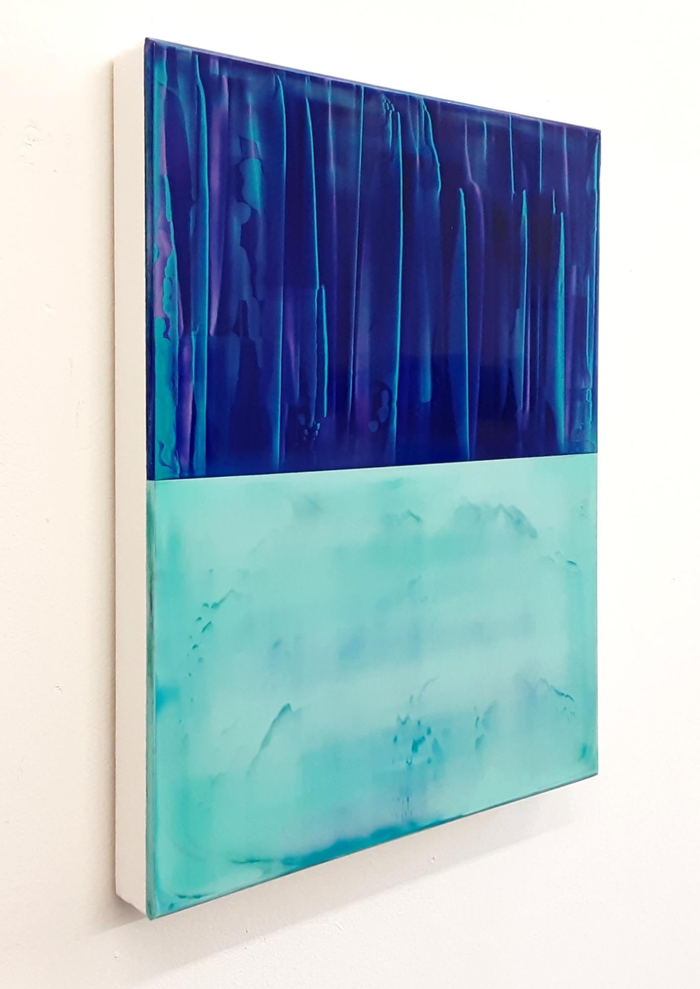 Contrapuntal (3/18) by James Lumsden - Abstract colour painting, blue tones For Sale 3