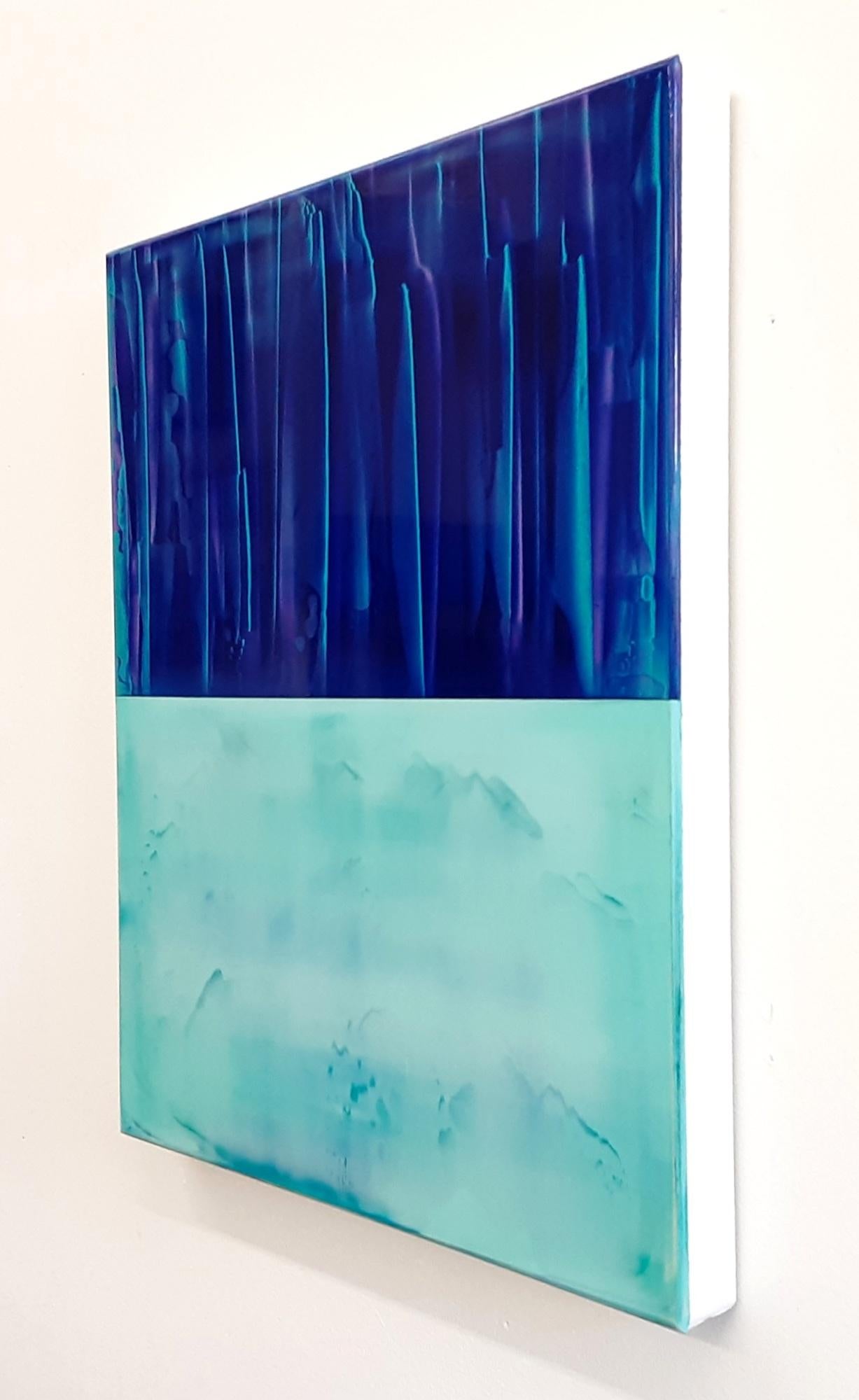 Contrapuntal (3/18) by James Lumsden - Abstract colour painting, blue tones For Sale 4