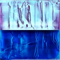 Contrapuntal (3/19) by James Lumsden - Abstract vivid colour painting, blue