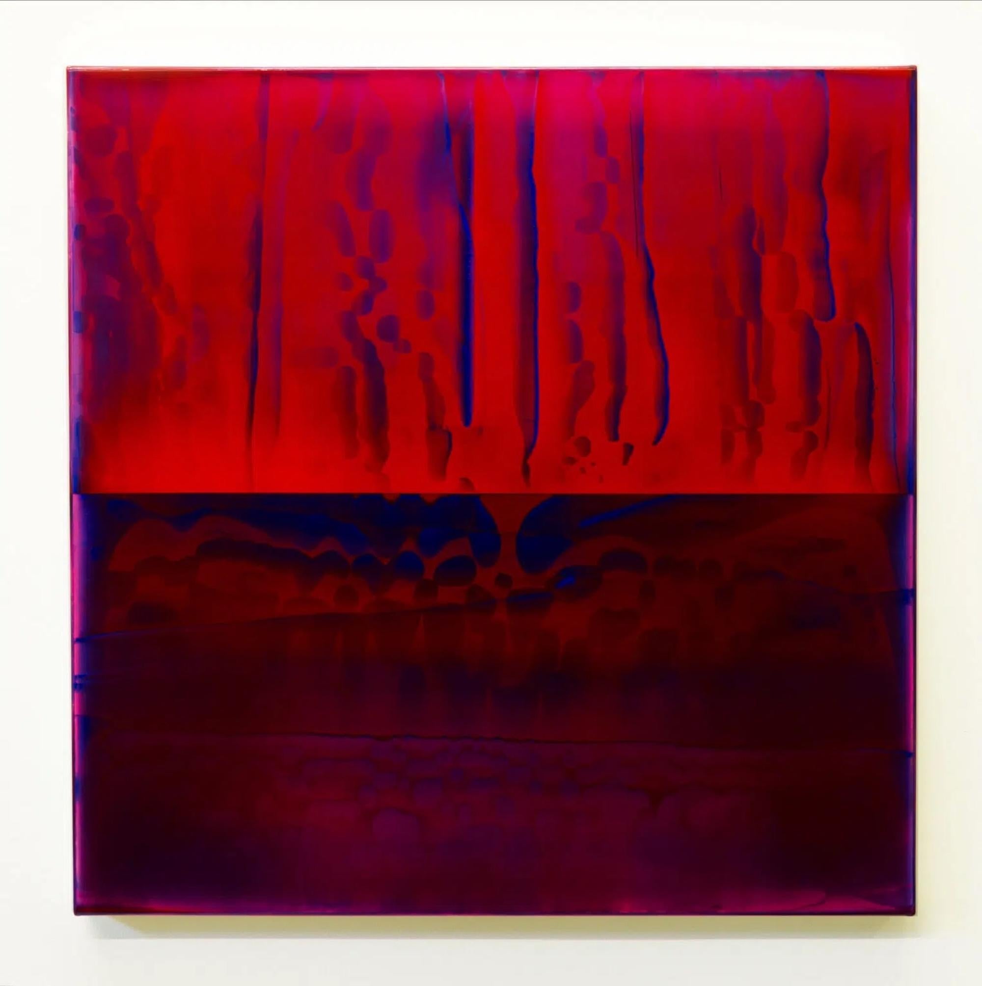 Contrapuntal (4/13) von James Lumsden - Abstrakte Malerei, rot, Acryl im Angebot 1