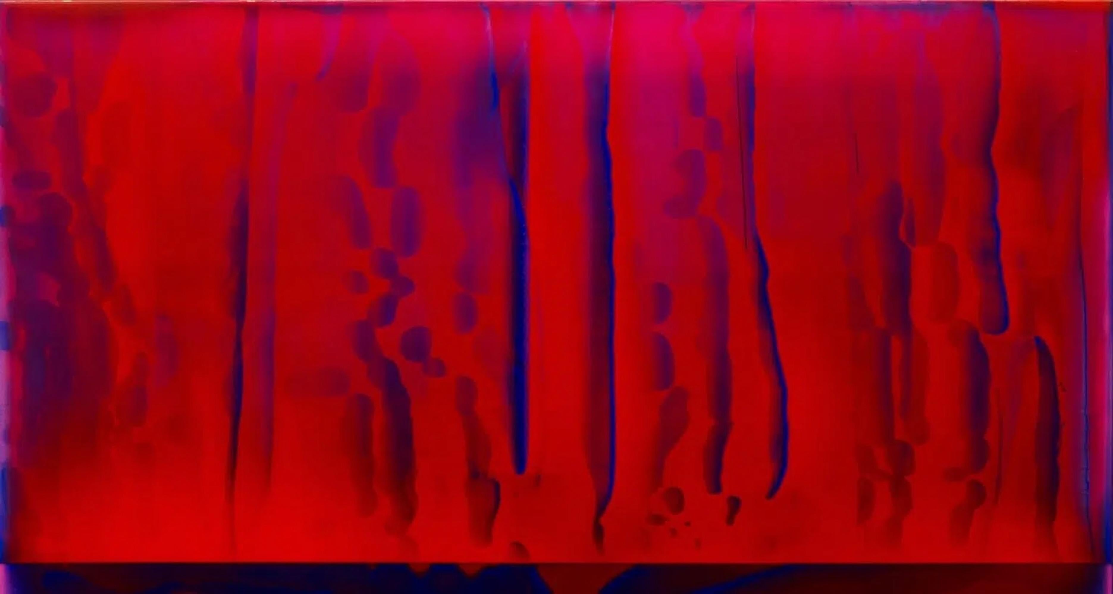 Contrapuntal (4/13) von James Lumsden - Abstrakte Malerei, rot, Acryl im Angebot 4