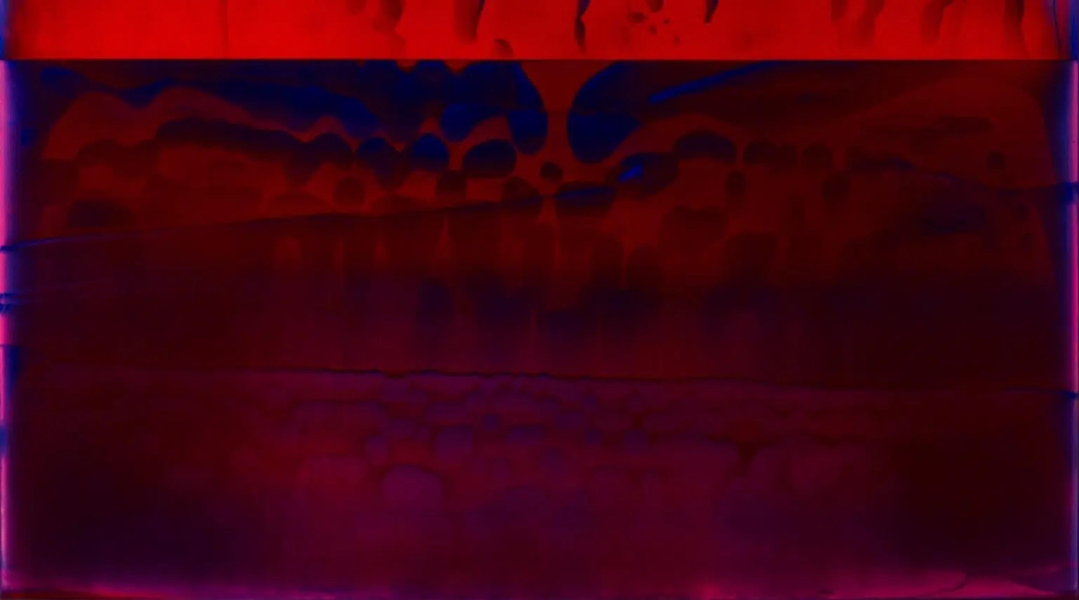 Contrapuntal (4/13) von James Lumsden - Abstrakte Malerei, rot, Acryl im Angebot 5