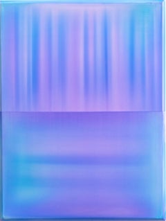 Contrapuntal Painting (10/25) par A James Lumsden - Peinture abstraite, bleu, lilas