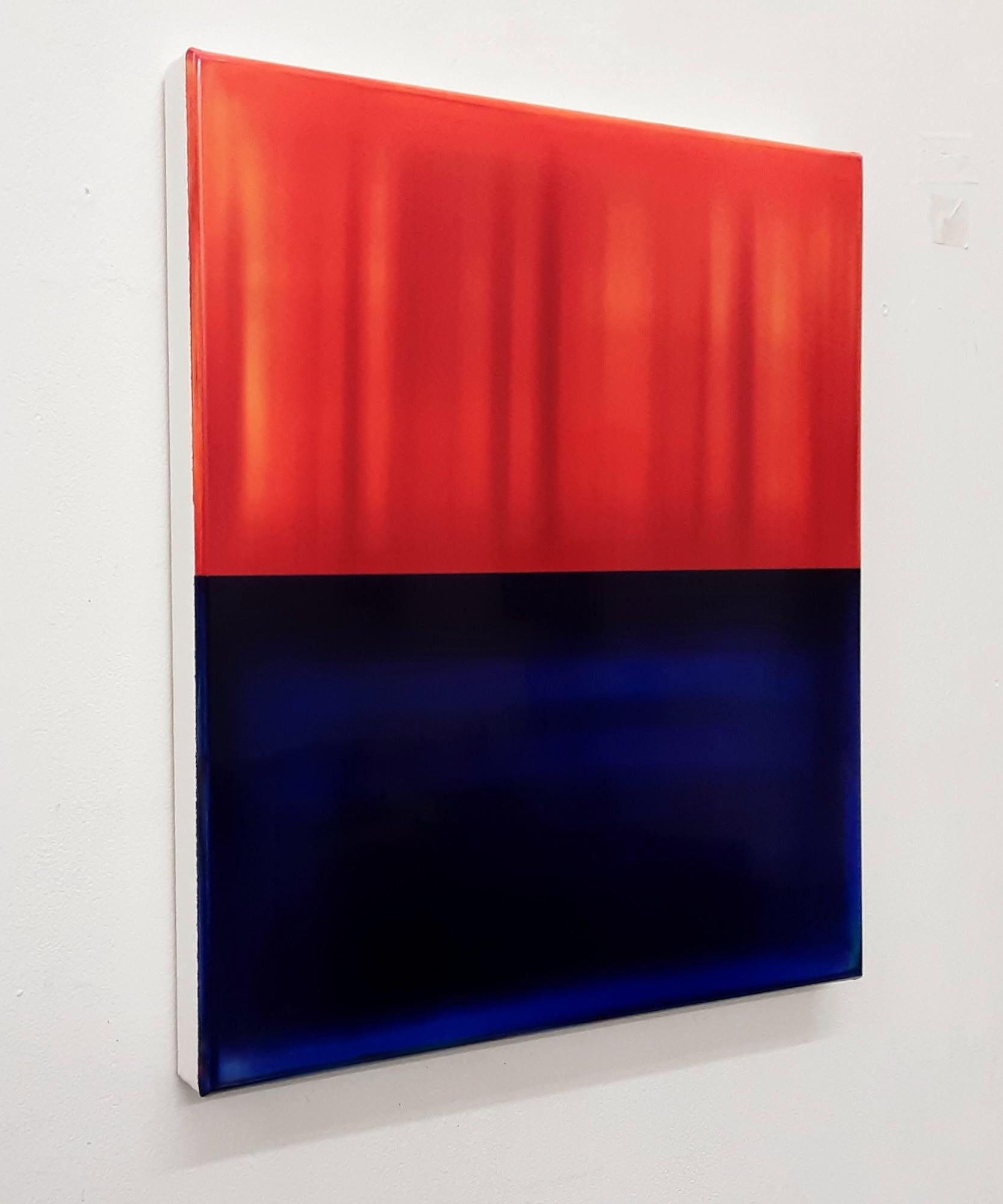 Contrapuntal Painting (3/25) von James Lumsden - Abstrakte Malerei, blau, orange im Angebot 3