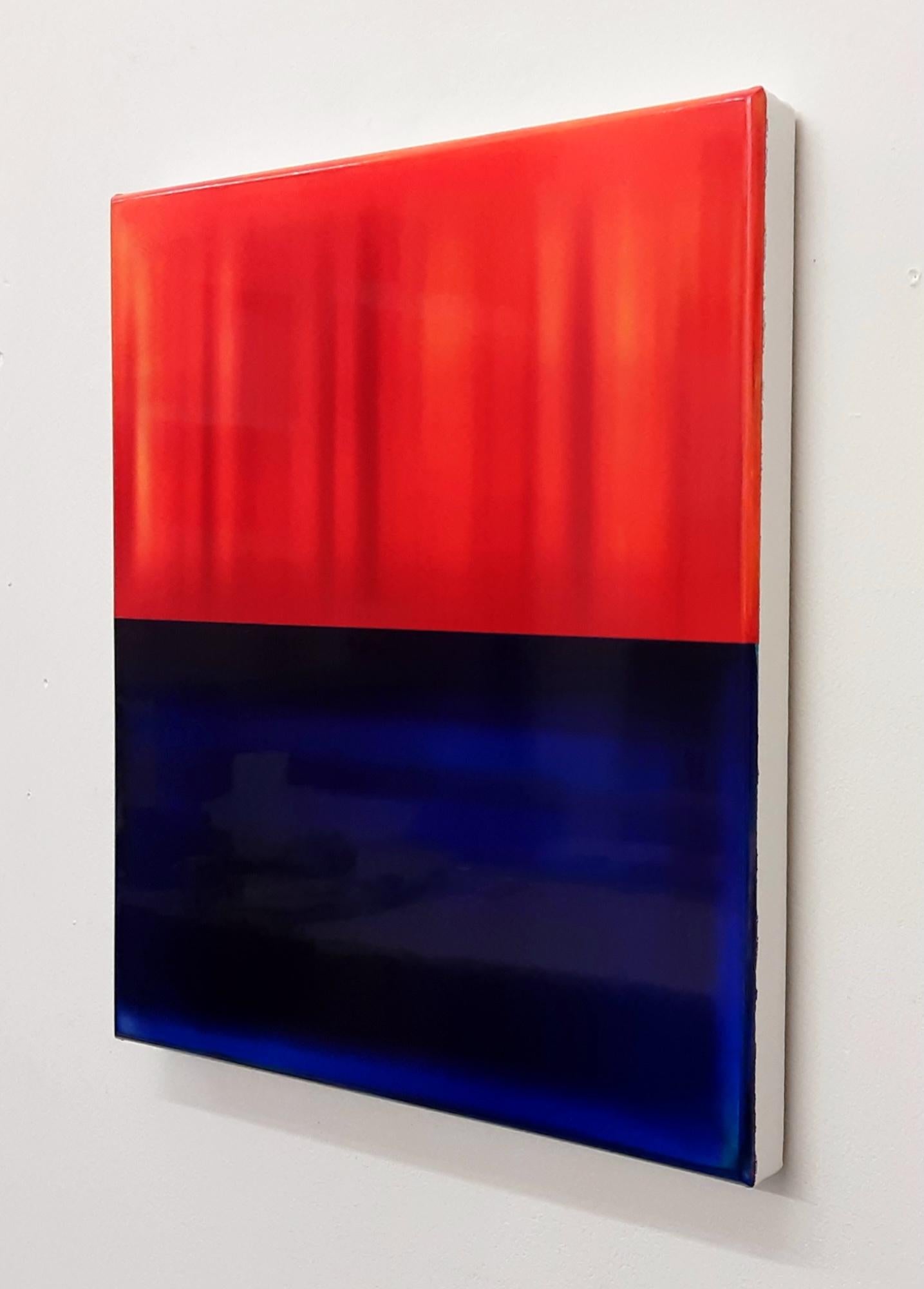Contrapuntal Painting (3/25) von James Lumsden - Abstrakte Malerei, blau, orange im Angebot 4