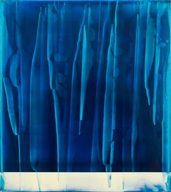 Echoes (1/19) by James Lumsden - Abstract colour painting, blue tones, gloss