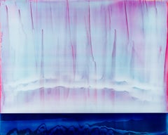 Lucent (4/19) by James Lumsden - Abstract Painting, Pink and Light Blue