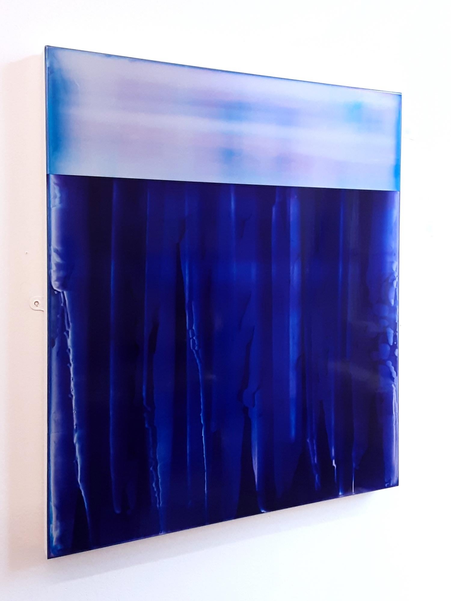 Point Series (1/19) von James Lumsden -Abstrakte Farbmalerei, vivid Blautöne im Angebot 3