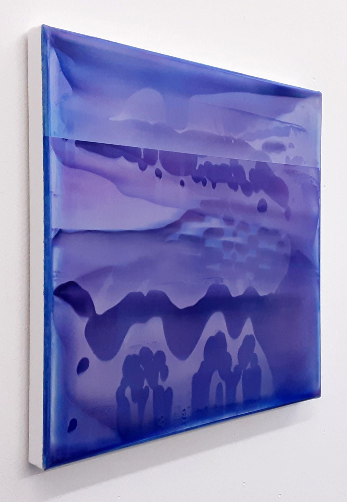 Serie Point Series (Strata) 16 von James Lumsden - Abstraktes Farbgemälde, violett  im Angebot 1