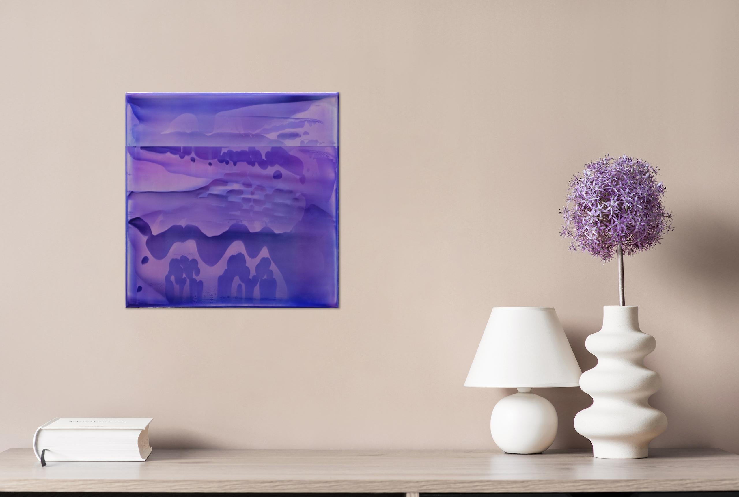 Point Series (Strata) 16 is a unique acrylic on canvas, matt finish painting by contemporary artist James Lumsden, dimensions are 35 × 35 cm (13.8 × 13.8 in). 
The artwork is signed, sold unframed and comes with a certificate of authenticity. 

The