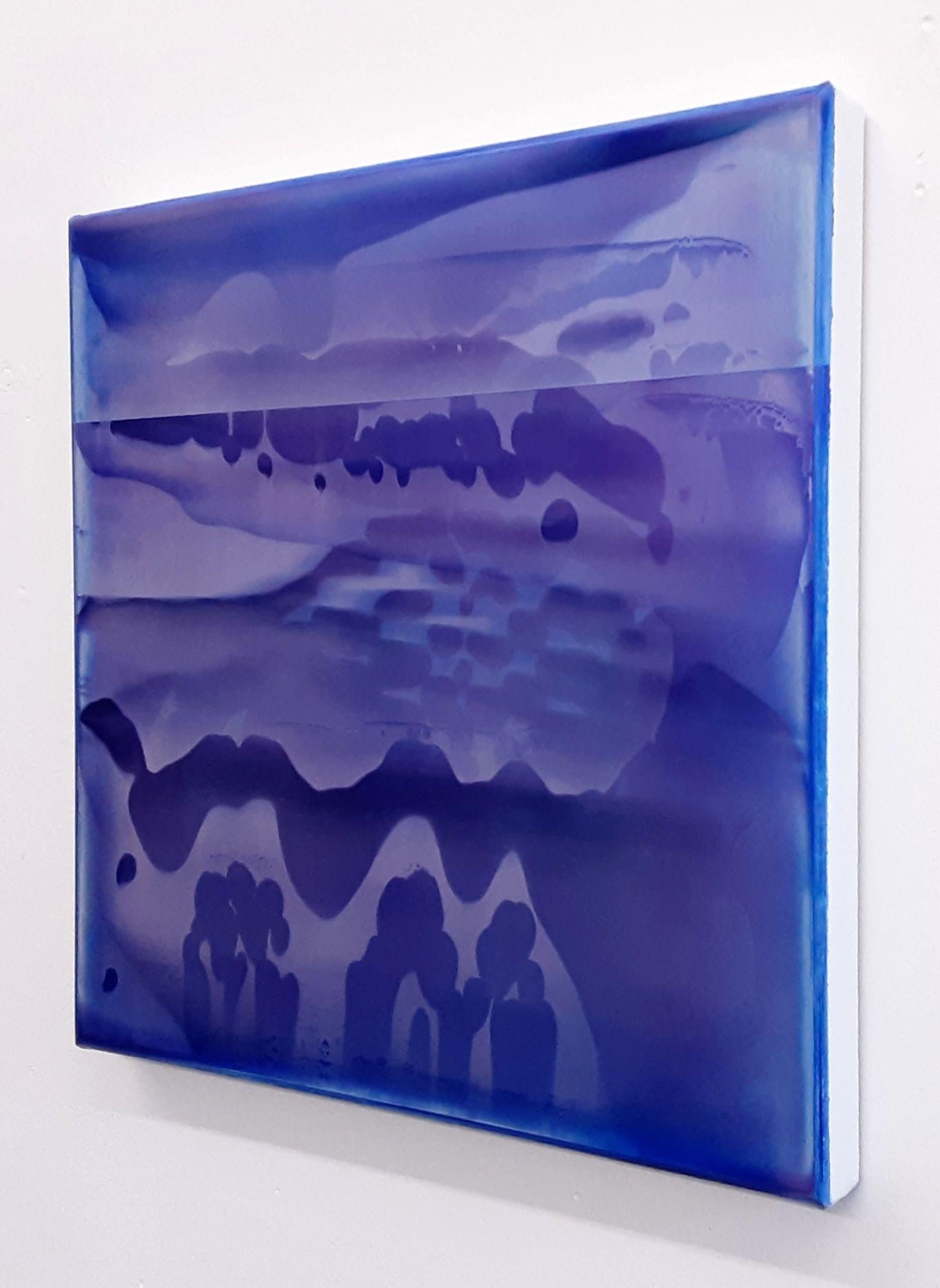 Serie Point Series (Strata) 16 von James Lumsden - Abstraktes Farbgemälde, violett  im Angebot 2