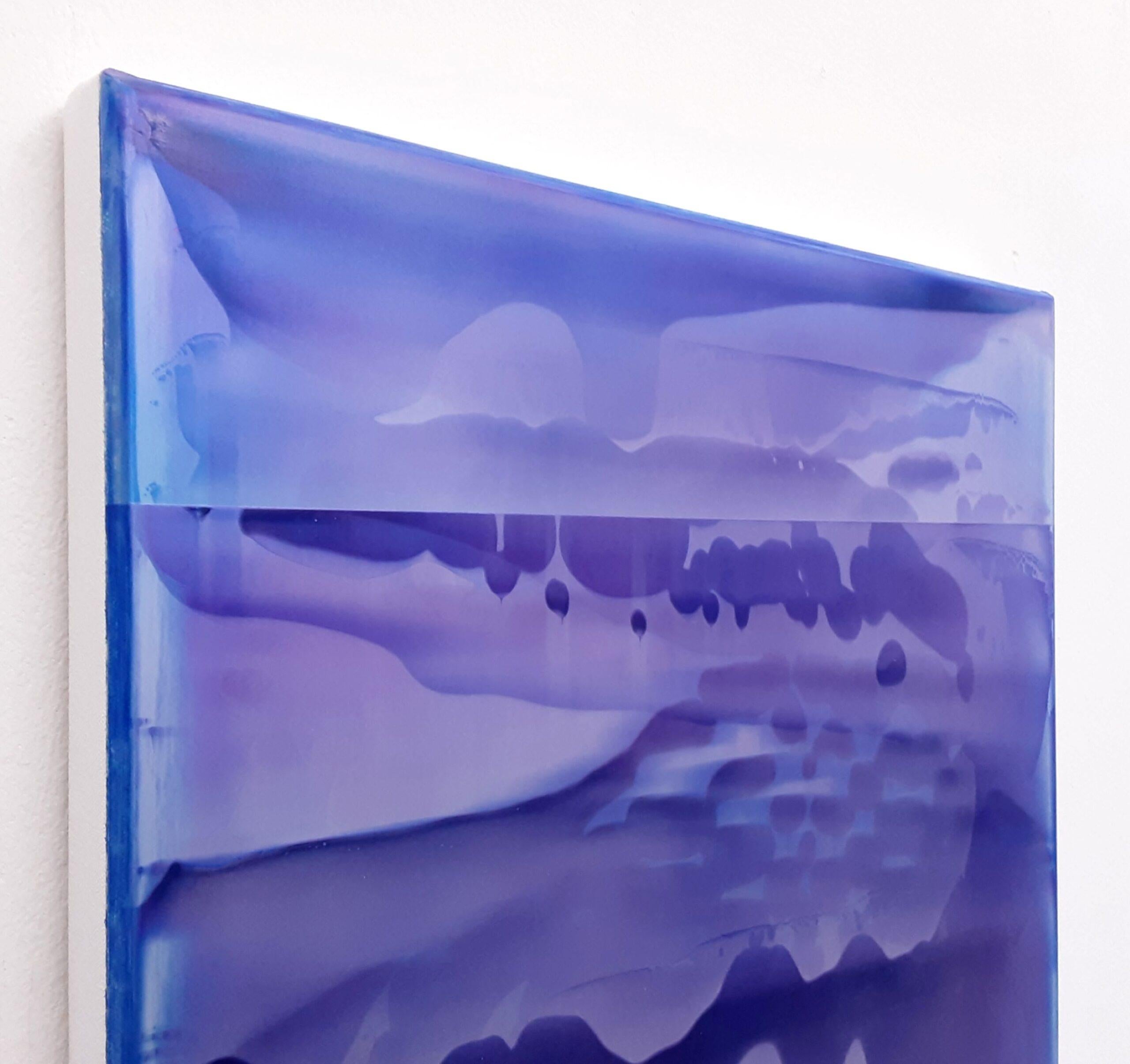 Serie Point Series (Strata) 16 von James Lumsden - Abstraktes Farbgemälde, violett  im Angebot 3