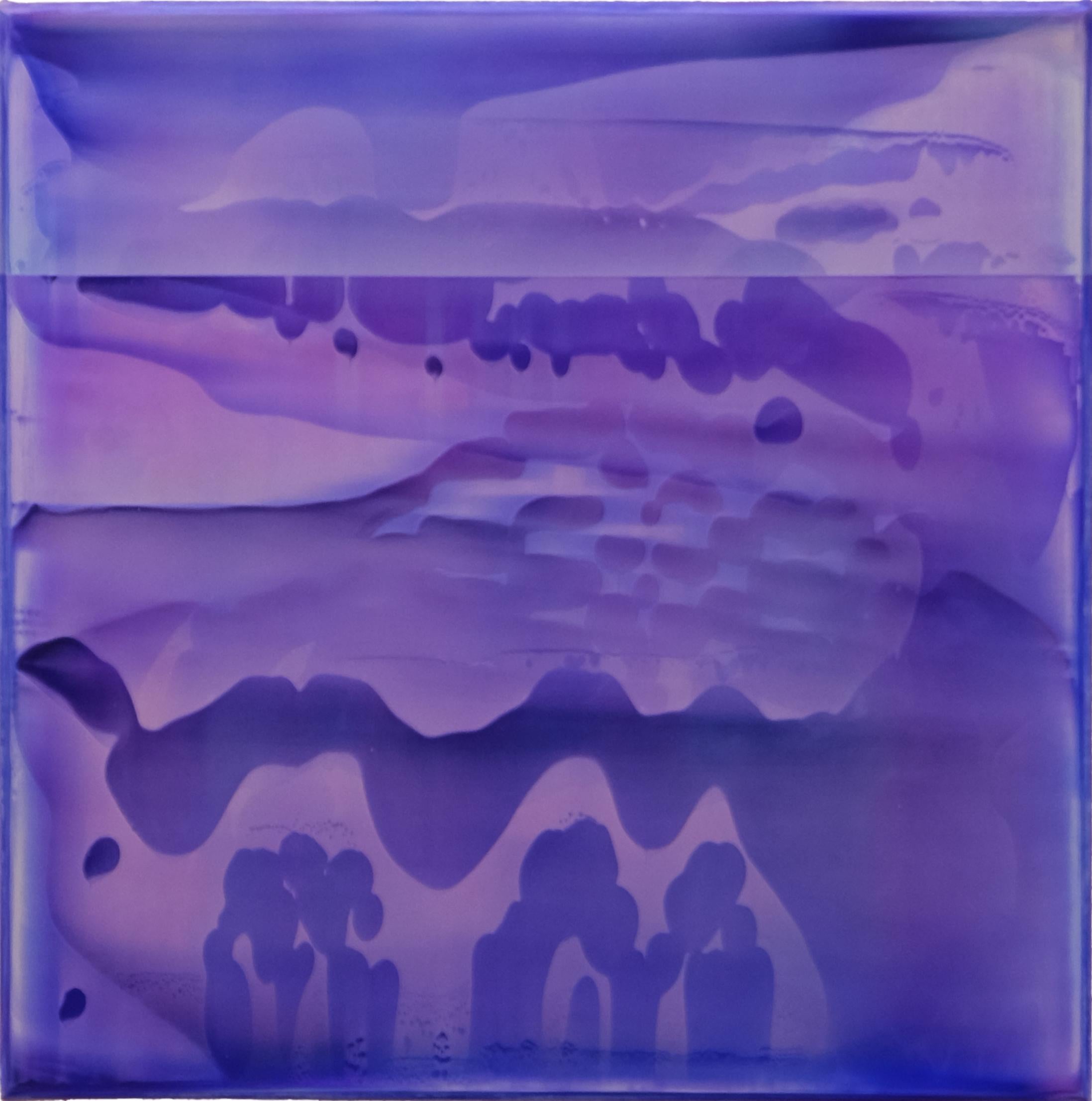 Point Series (Strata) 16 ist ein einzigartiges Gemälde des zeitgenössischen Künstlers James Lumsden in Acryl auf Leinwand mit matter Oberfläche und den Maßen 35 × 35 cm (13,8 × 13,8 in). 
Das Kunstwerk ist signiert, wird ungerahmt verkauft und wird