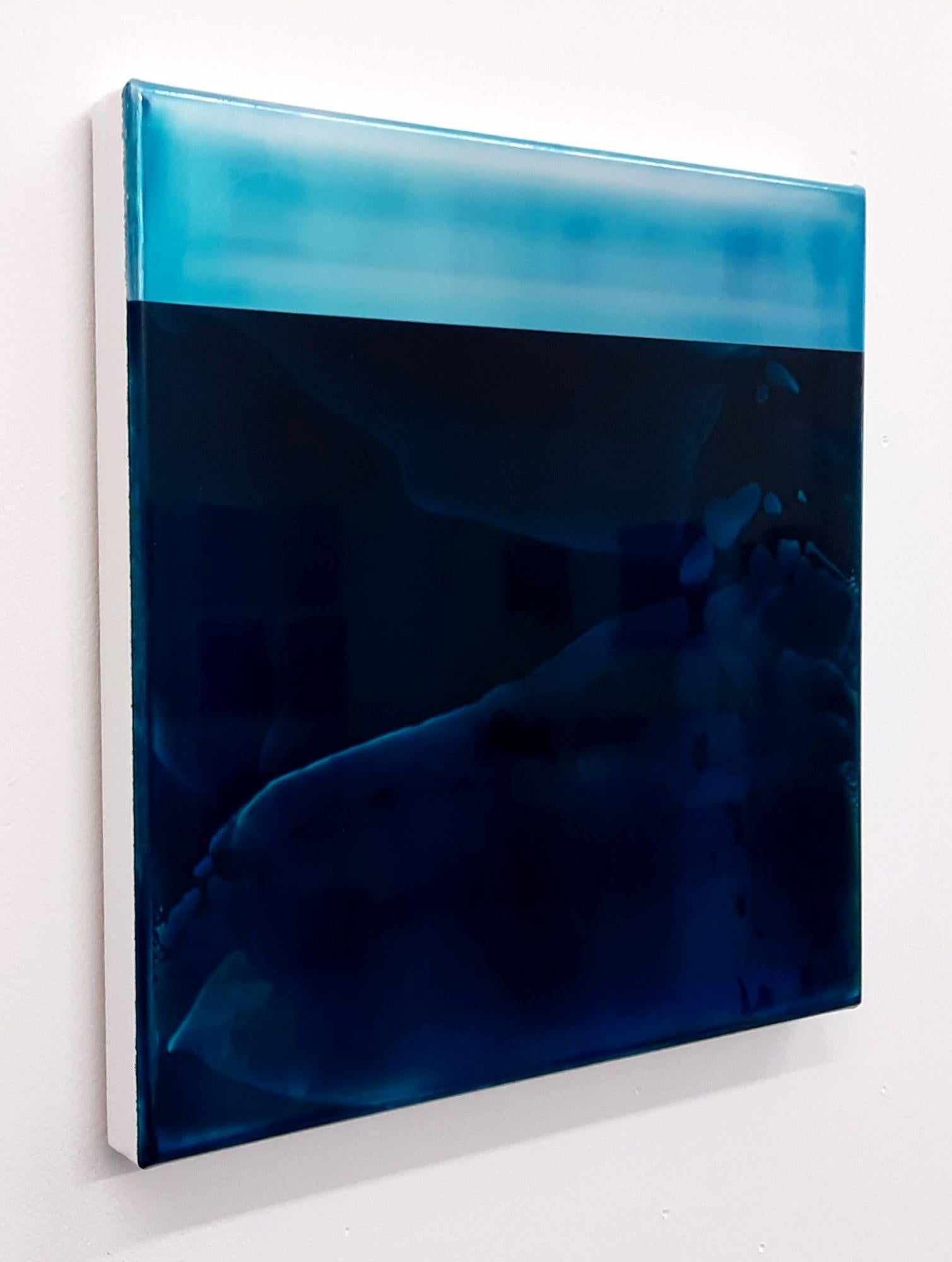 Serie Point Series (Strata) 17 von James Lumsden - Abstraktes Farbgemälde, Blautöne im Angebot 3