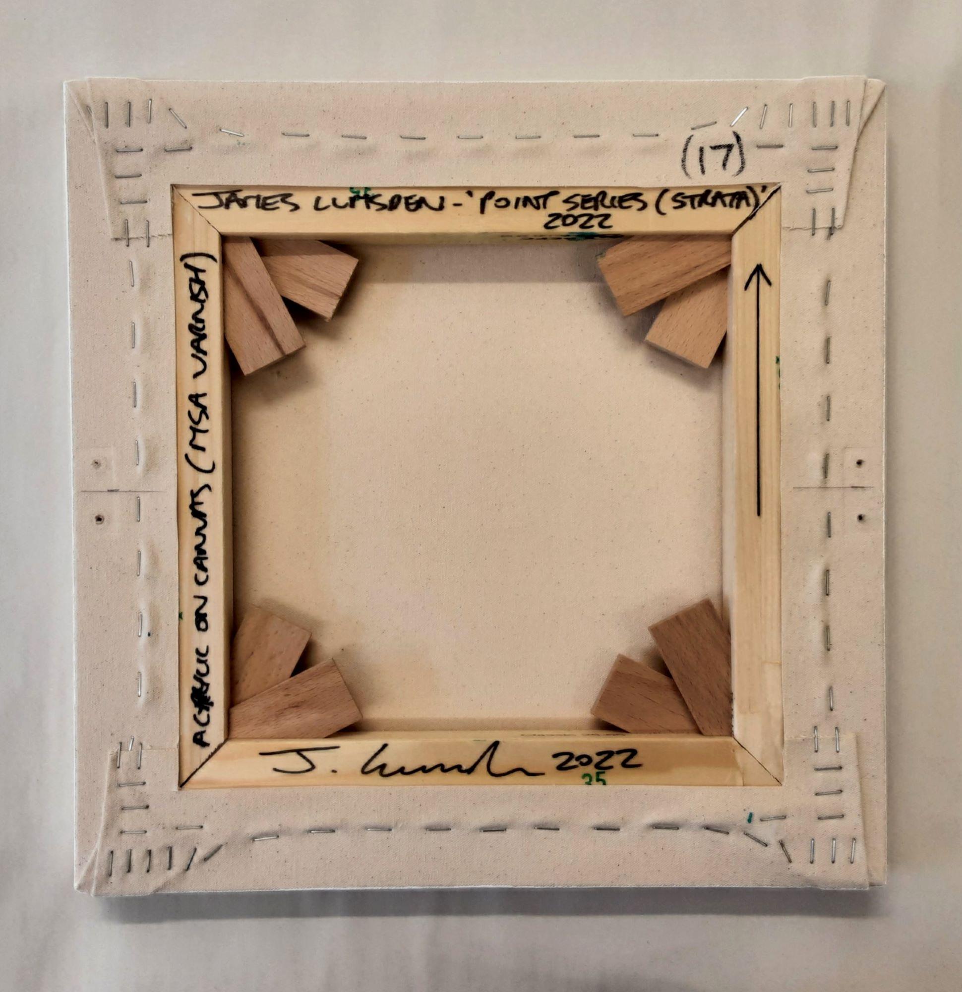 Serie Point Series (Strata) 17 von James Lumsden - Abstraktes Farbgemälde, Blautöne im Angebot 8