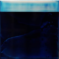 Serie Point Series (Strata) 17 von James Lumsden - Abstraktes Farbgemälde, Blautöne