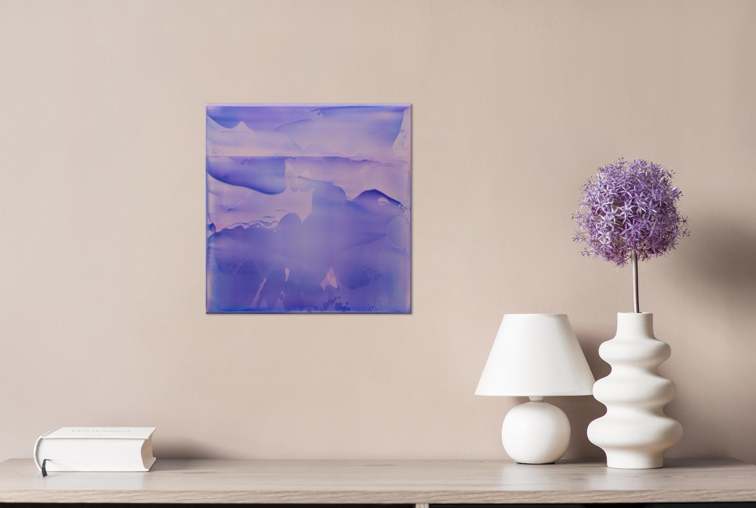 Point Series (Strata) 18 by James Lumsden - Abstract colour painting, violet For Sale 8