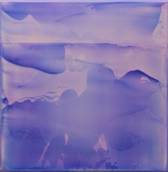Serie Point Series (Strata) 18 von James Lumsden - Abstraktes Farbgemälde, violett