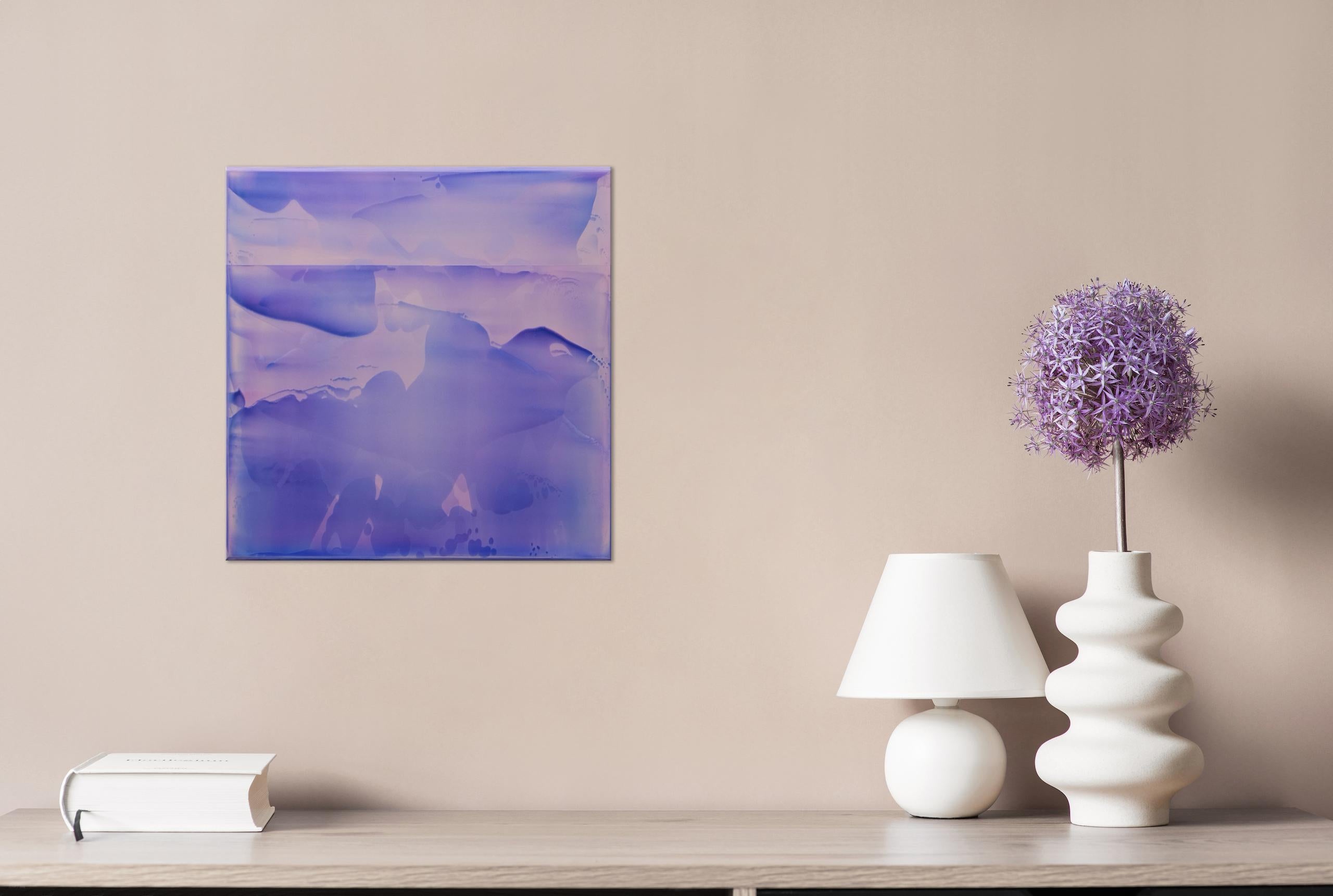 Point Series (Strata) 22 by James Lumsden - Abstract colour painting, violet For Sale 1