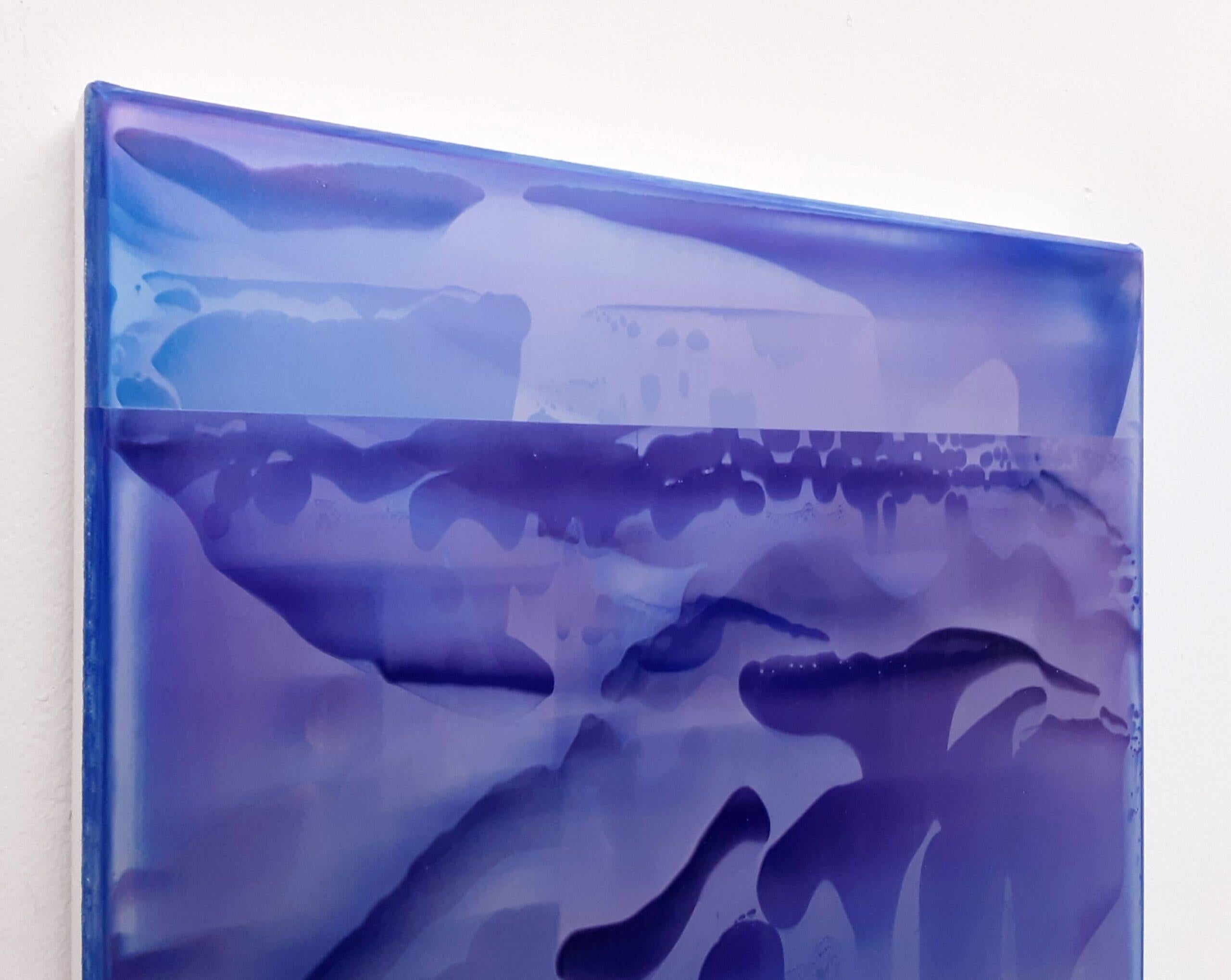 Point Series (Strata) 22 by James Lumsden - Abstract colour painting, violet For Sale 4