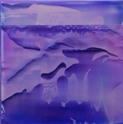 James Lumsden - Point Series (Strata) 22 by James Lumsden - Abstract colour painting, violet Point Series (Strata) 22 by James Lumsden - Abstract colour painting, violet