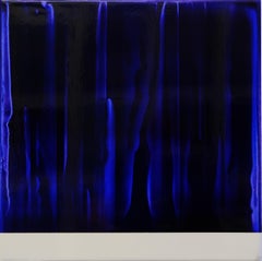 Serie Point Series (Strata) 25 von James Lumsden - Abstraktes Farbgemälde, Blautöne