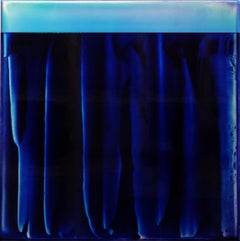 Serie Point Series (Strata) 27 von James Lumsden - Abstraktes Farbgemälde, Blautöne