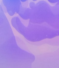 Point Series Study (3/22) by James Lumsden - Abstract painting, blue, lilac