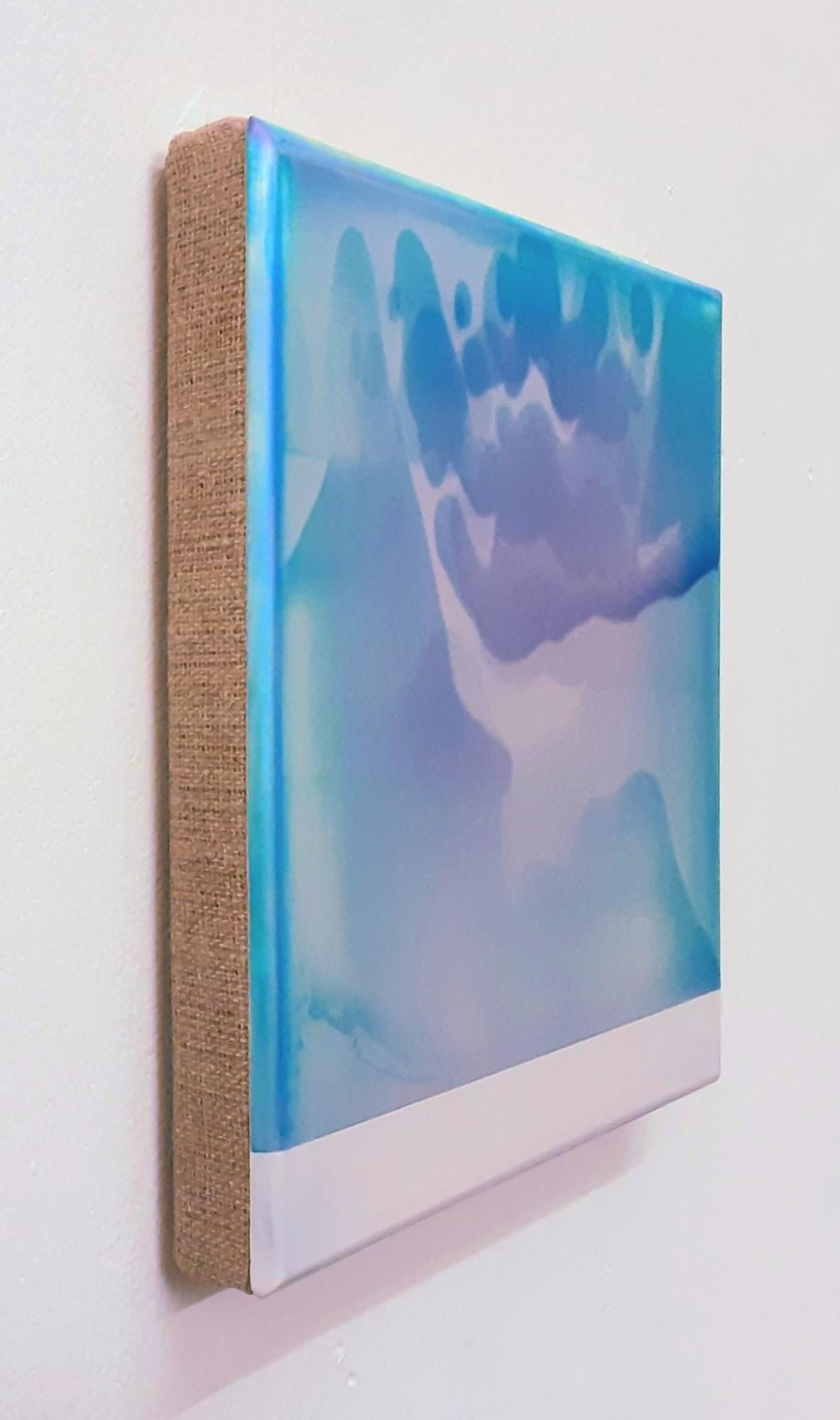 Point Series Study (3/22) von James Lumsden - Abstrakte Malerei, blau, fliederfarben im Angebot 6