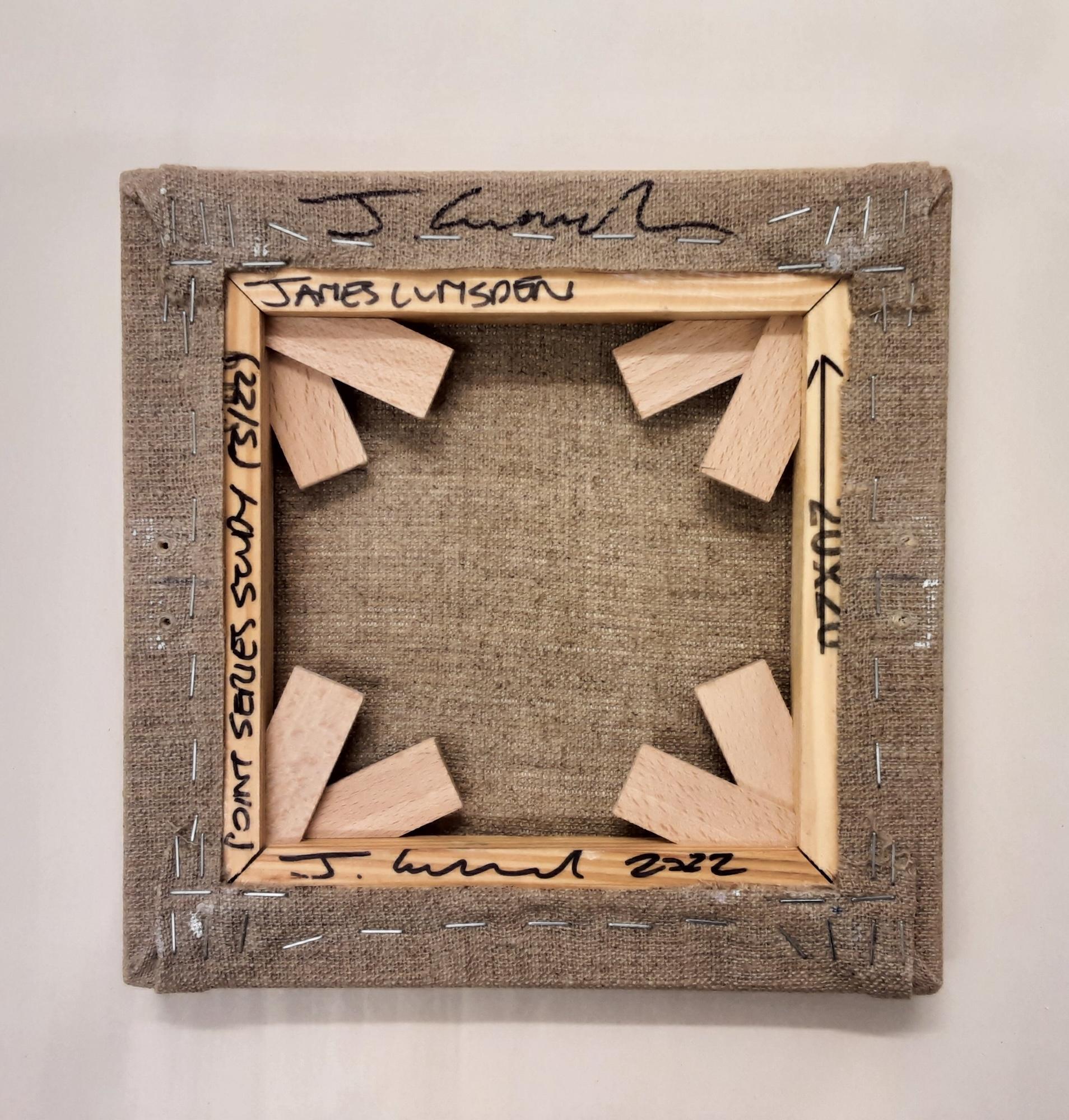 Point Series Study (3/22) von James Lumsden - Abstrakte Malerei, blau, fliederfarben im Angebot 7