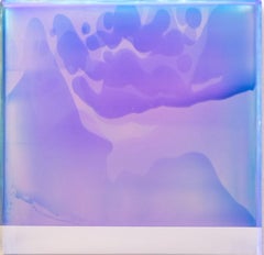 Point Series Study (3/22) von James Lumsden - Abstrakte Malerei, blau, fliederfarben