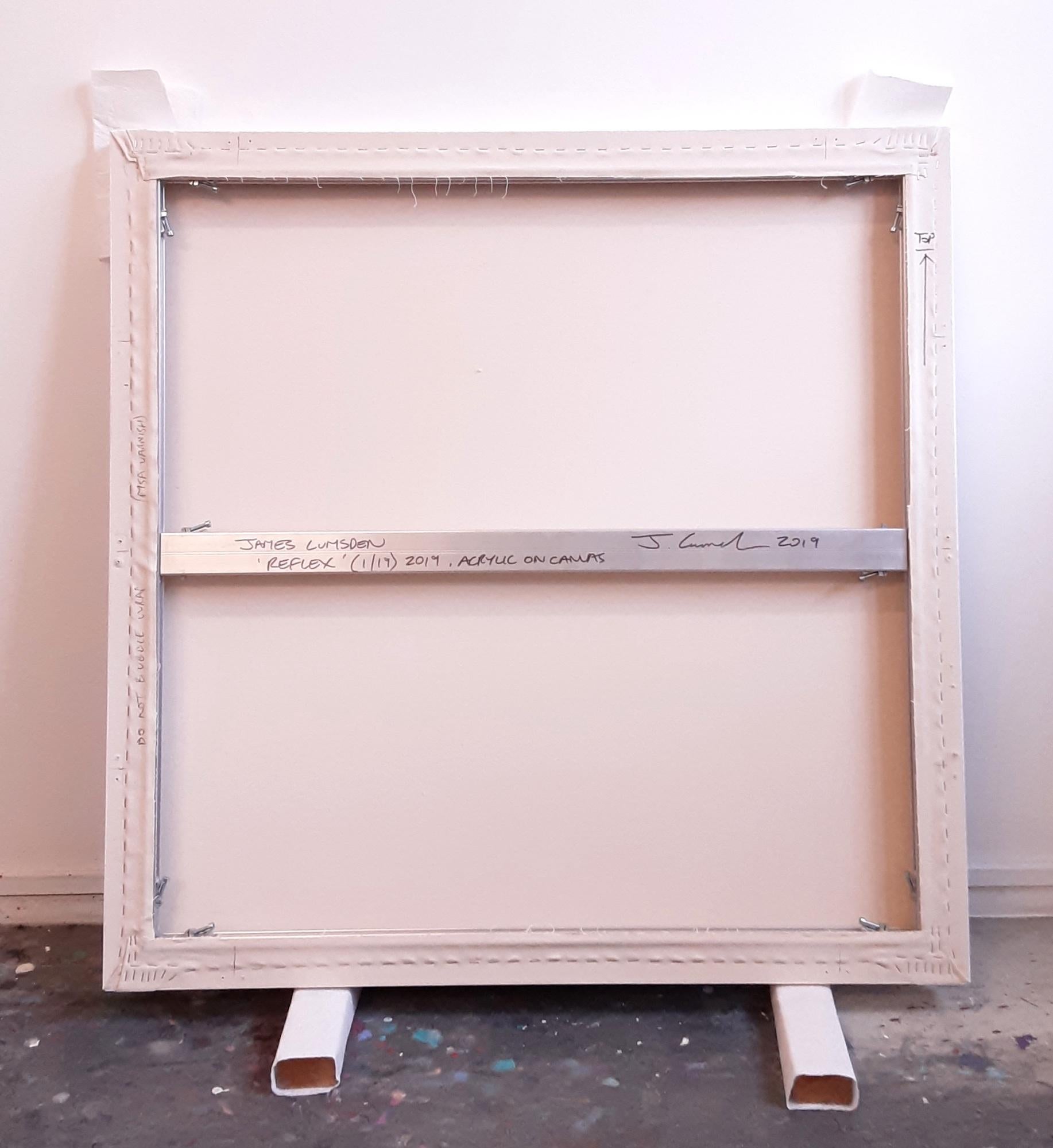 Reflex (1/19) von James Lumsden - Abstraktes Farbgemälde, Blautöne, Tiefe im Angebot 9