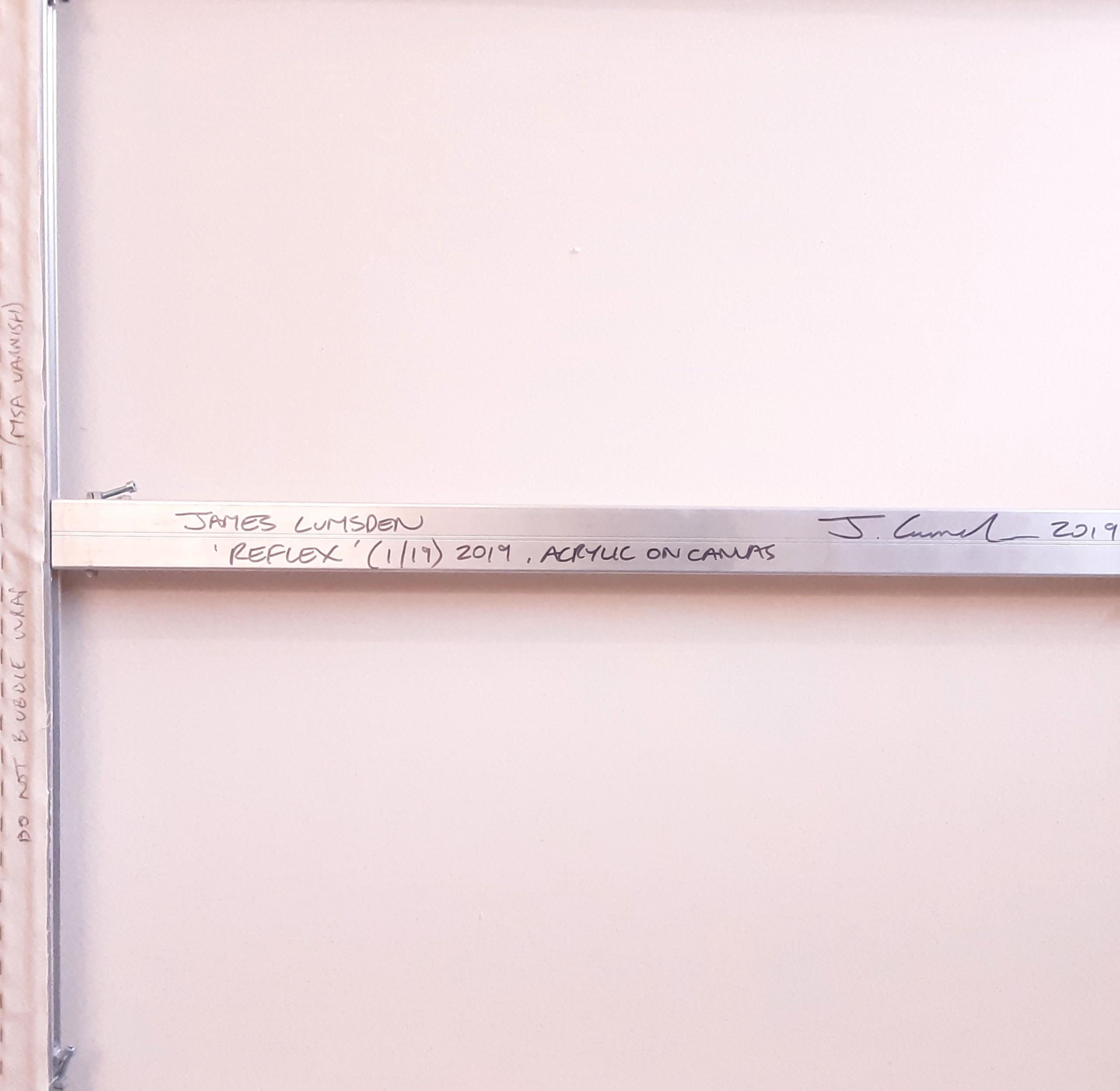 Reflex (1/19) von James Lumsden - Abstraktes Farbgemälde, Blautöne, Tiefe im Angebot 10