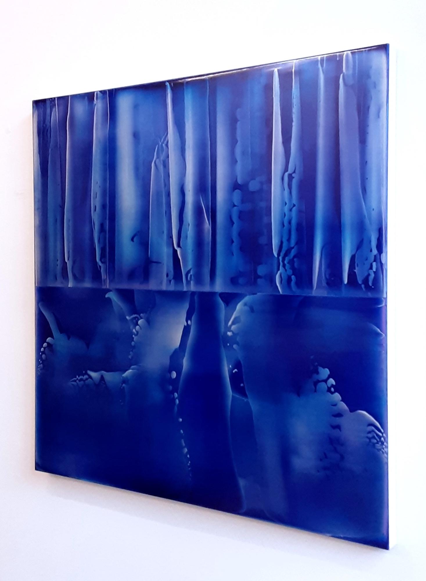 Reflex (1/19) von James Lumsden - Abstraktes Farbgemälde, Blautöne, Tiefe im Angebot 2