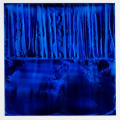Reflex (10/14) by James Lumsden - abstract painting, vivid blue