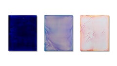 Resonance #1 & 19/21 + 3/19 -set of 3 abstract paintings by James Lumsden