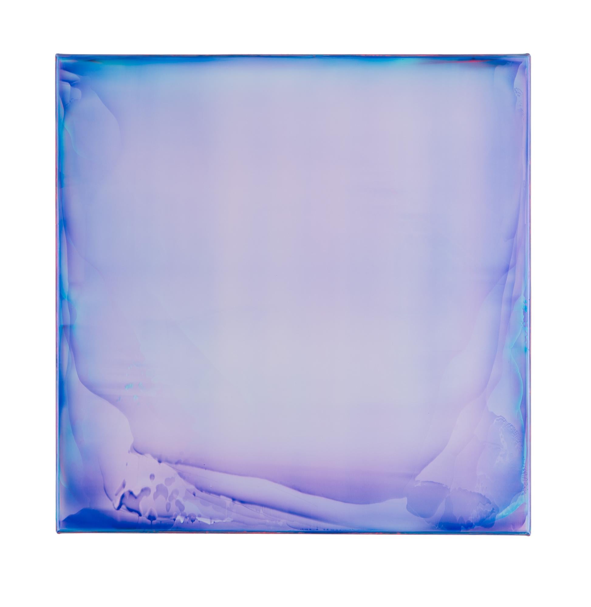 Resonance (1/22) by James Lumsden - Abstract colour painting, violet and blue For Sale 2