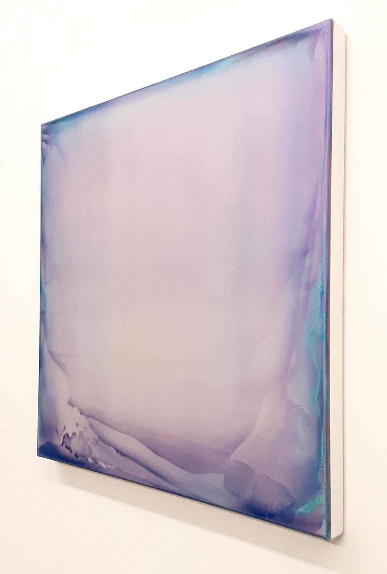 Resonance (1/22) by James Lumsden - Abstract colour painting, violet and blue For Sale 3